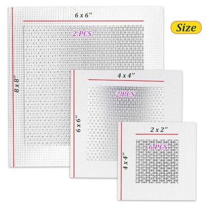 10 Pcs 2/4/6 Inch Wall Patch Repair,Drywall Patch Self-Adhesive Mesh Drywall Patch and Fiberglass Repair Kit,Aluminum Heavy Duty Dry Wall Mesh Hole Repair Patch for Drywall Plasterboard - size: 2in*6+4in*2+6in*2