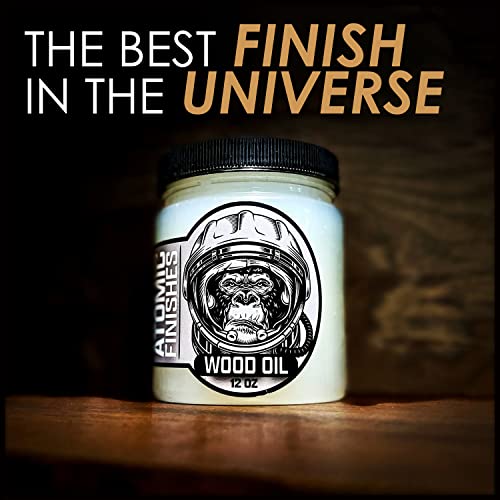 Atomic Finishes Classic Oil Finish – 12 oz | Premium Food-Safe Wood Oil - size: 12 oz