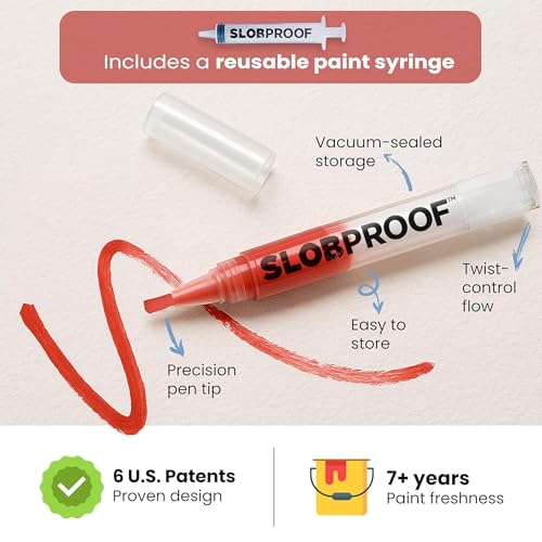 Slobproof Replacement Brush Tips for Refillable Touch-Up Paint Pens, 5pk - size: 5 Count (Pack of 1)