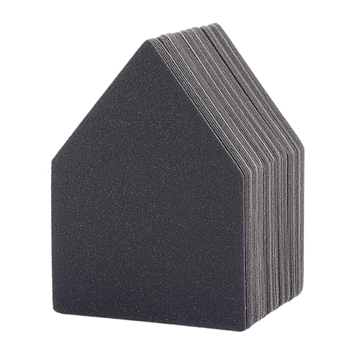 POLIWELL Silicon Carbide Sandpaper 50-Piece Pack 90mm x 65mm 180 Grit Triangle Sanding Sheets with Hook & Loop Fastening Replacement for Milwaukee M12 Orbital Detail Sander Accessories - size: 180 Grit