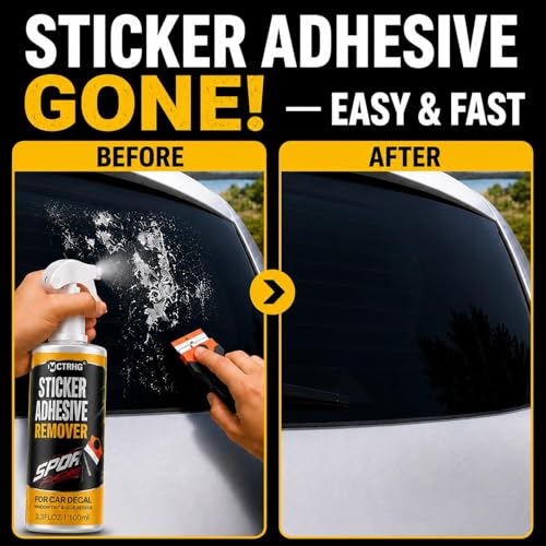 Adhesive Sticker Remover for Removing Car Decal, Window Tint, Glue Residue