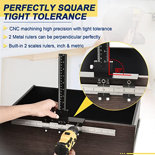 Cabinet Handle Jig, Template Tool for Hardware Installation Hole Drilling