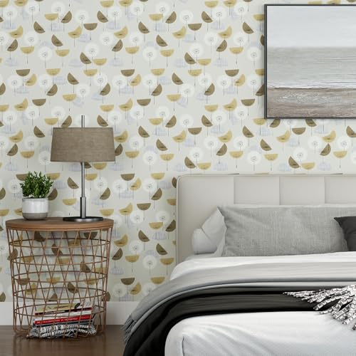 Kitico Modern Peel and Stick Wallpaper, Scandinavian Self Adhesive Removable Contact Paper for Bedroom, Bathroom, Kitchen and Furniture Renter Friendly Wall Paper 17" x 80" - color: Green, size: 17" x 80"