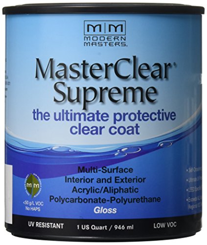 Modern Masters MasterClear Supreme Gloss Clear Water-Based Protective Coating 1 qt
