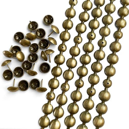 5Meters Upholstery Tacks Strips/Decorative Nail Trims(16mm Brass) - color: 16mm Brass