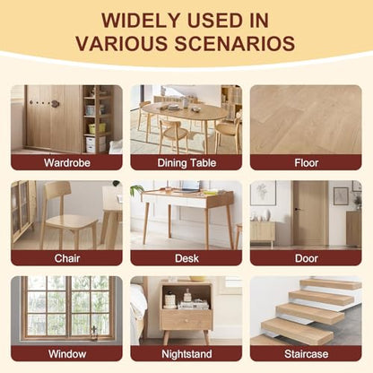 Wood Filler, Wood Putty, 2 Pack Natural Water-Based Wood Repair Kit - color: Natural