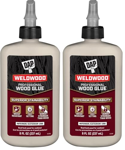 8 Oz. Dap 00480 Tan Weldwood Professional Wood Glue (Pack of 2) - size: 8 Oz (Pack of 2)