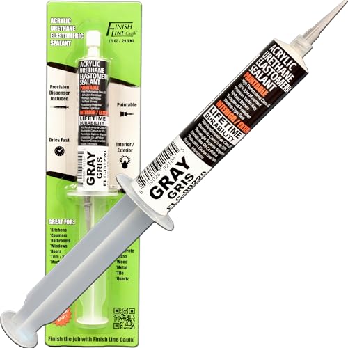 30mL Pre-Filled Precision Caulk Applicator Gray, 1-Pack - color: Aluminum Gray