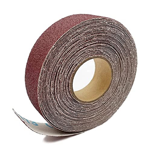 60 Grit Continuous Sandpaper Roll 1" x 8.7 Yard Emery Cloth Aluminium Oxide Abrasive Sandpaper Roll Drum Sander Sandpaper Rolls for Wood Furniture Finishing Metal Sanding Automotive Polishing - style: 60-grit
