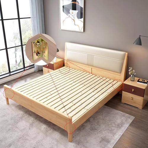 8 Sets Bed Rail Brackets,Heavy Duty Bed Frame Brackets Bed with Screws - size: 8 Pieces