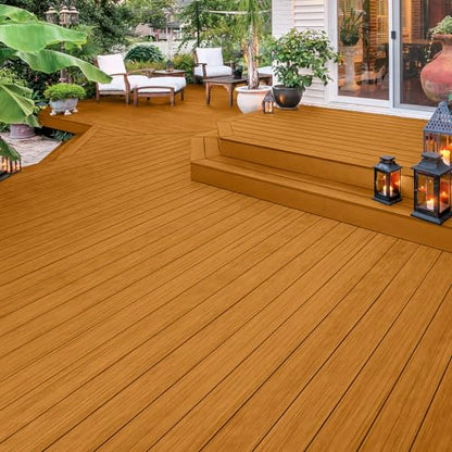 Olympic Maximum 1 gal Cedar Transparent Exterior Wood Stain & Sealer in One - color: Cedar, size: 1 Gallon, style: Transparent