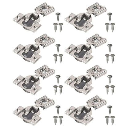 Blum 38N355BE08x10 Compact Soft-Close 1/2'' Overlay Blumotion Hinge, Nickel Finish (Pack of 10) - size: Pack of 10, style: Without Screws