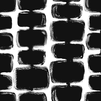 Safiyya Peel and Stick Wallpaper Black and White Contact Paper Mid Century Modern Abstract Geometric Wall Paper Self Adhesive Removable Wallpaper for Bathroom and Bedroom Vinyl 17.3"x78.7" - color: Black/White, size: 17.3" x 78.7"
