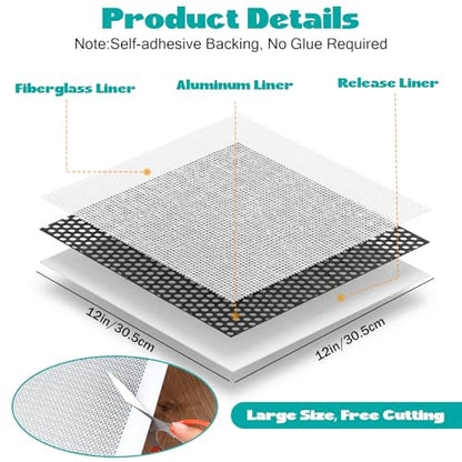 5Pcs Drywall Repair Kit Large Hole, 12 x 12in Self-Adhesive Drywall Patch - size: 5Pcs