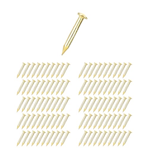 Joyzan Brass Escutcheon Tacks, Round Head Nail Furniture Hinge Kit