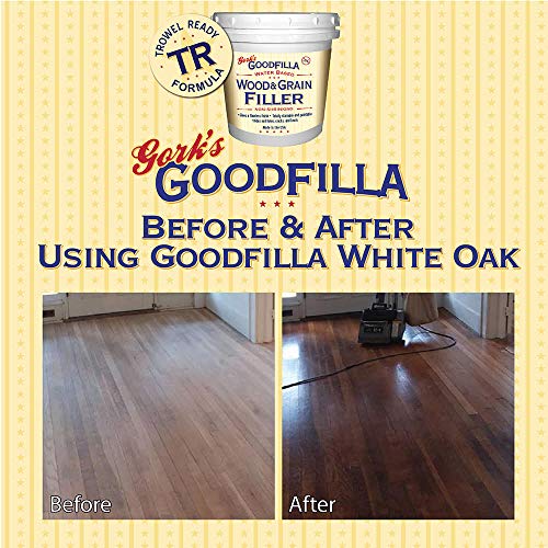 Water-Based Wood & Grain Filler (Trowel Ready) - Maple/Birch/Pine - 1 Quart by Goodfilla | Replace Every Filler & Putty | Repairs, Finishes & Patches | Paintable, Stainable, Sandable & Quick Drying - color: Maple/Birch/Pine, size: 1 Quart