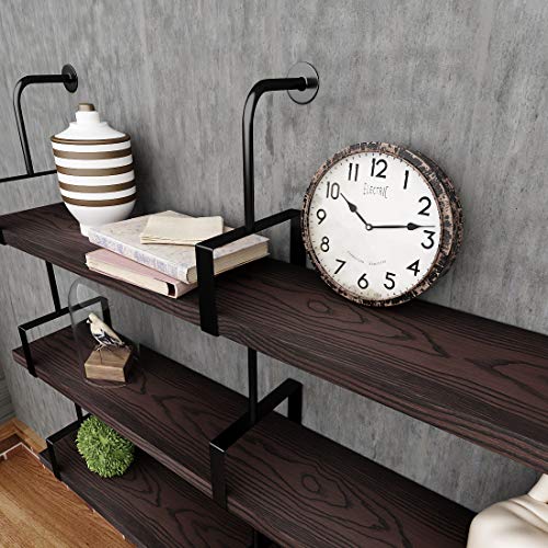 Livelynine 36 X197 Inch Black Brown Peel and Stick Countertops Wood Contact Paper Waterproof Kitchen Vinyl Wrap for Table Desk Cabinet Renter Friendly Countertop Cover Self Adhesive Counter Top Covers - color: Brown Wood, size: 36" x 197"