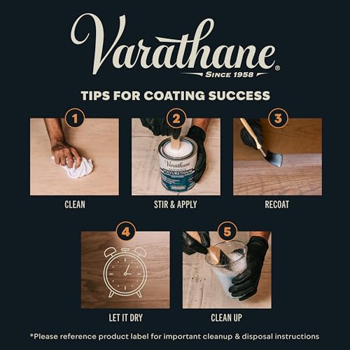 Varathane Water-Based Ultimate Gloss Polyurethane - color: Gloss, size: Half Pint (Pack of 1)