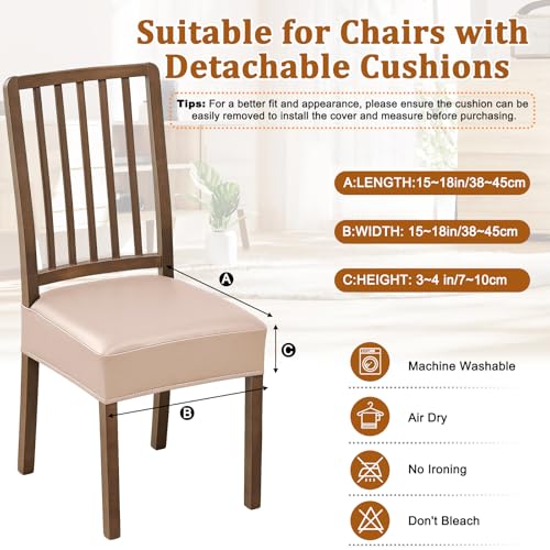 Dioxide Chair Covers,Seat Covers for Dining Room Chairs,Light Camel,Set 2 - color: Model B - Light Camel, size: set of 2