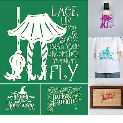 Alinacutle time to Fly Silkscreen Stencil,Reusable Self-Adhesive Silk Screen Printing, Sentiments Template,for Printing on Wood/Fabric/Paper,8.5 x 11“ - color: time to FLY