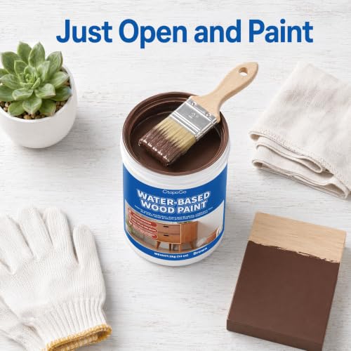 Wood Furniture Paint, Chocolate Brown, 32 fl oz - color: Chocolate Brown, size: 32 Fl Oz (Pack of 1)