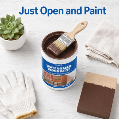 Wood Furniture Paint, Chocolate Brown, 32 fl oz - color: Chocolate Brown, size: 32 Fl Oz (Pack of 1)