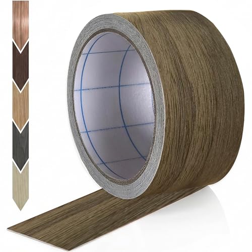 GSCIT Club Walnut Wood Tape, 2.4 inch X 15ft Self Adhesive Wood Grain Repair Tape Silver Walnut Repair Patch for Tables, Chairs, Baseboards, Doors, Windows, Floors - color: Silver Walnut, size: 2.4"x 15FT
