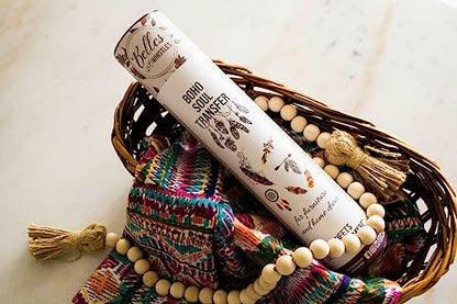 Dixie Belle Belles & Whistles Transfer | Boho Soul | 24.8” x 38.8” Sheet | Rub On Decorative Transfer for Crafts, Furniture, DIY | Crafting Design Transfer - size: Boho Soul