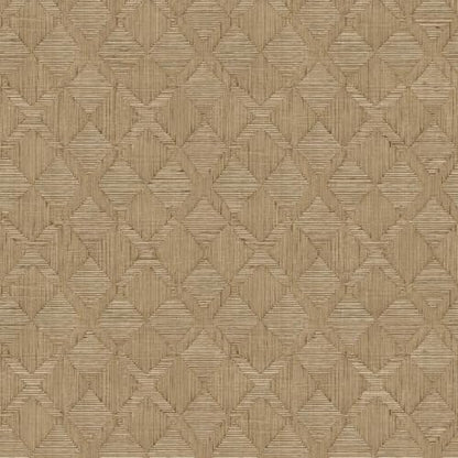 Tempaper x Jeremiah Brent Textured Hoffmann Faux Sisal Removable Peel and Stick Wallpaper, 20.5 in X 16.5 ft, Made in The USA - color: Tan