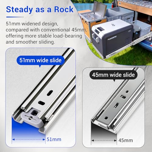 with Lock Heavy Duty Drawer Slides Full Extension Side Mount 14 16 18 20 22 24 26 28 30 32 34 36 40 Inch 150 Lbs Metal Dresser Cabine Rails Tracks Glides Runner 1 Pair (with Lock, 14 Inch) - size: 14 Inch, style: With Lock - Load 150 lb