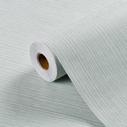 Haimin Grasscloth Wallpaper Textured 24in X 393in Fabric Contact Paper Textured Linen Peel and Stick Self-Adhesive Thick Vinyl Embossed Wallpaper - color: Light Green