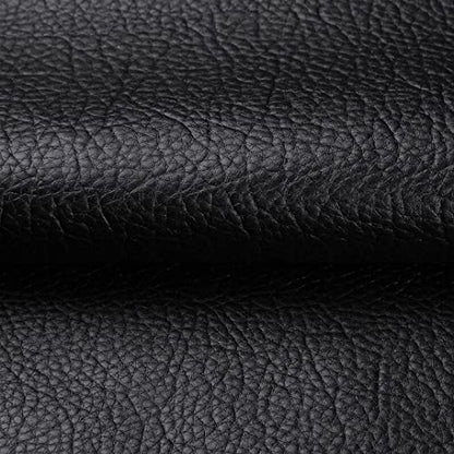 Mybecca Faux Leather Fabric Calf Champion Black (1 Yard)(3 Feet x 4.5 Feet) - color: Black