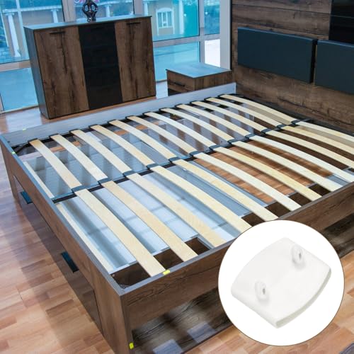 uxcell 12Pcs 55mmx9mm Plastic Bed Slat Center Caps Bed Slat Cover White - color: White, size: 55mm x 9mm