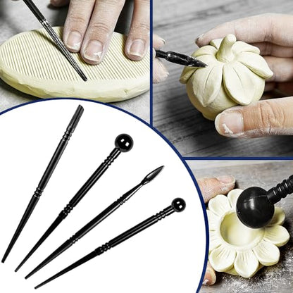 OSBANG Air Dry Clay Glaze and Tools Kit, Gloss Clear Varnish with 29-Piece Clay Sculpting Set - size: Gloss Glaze Tool Kit