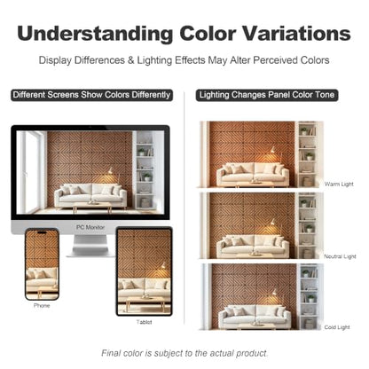 WoveN SounD Acoustic Wall Panels, Teak, 16 Pack, 12x12 in - color: Twill Pattern, Teak, 16 Pack