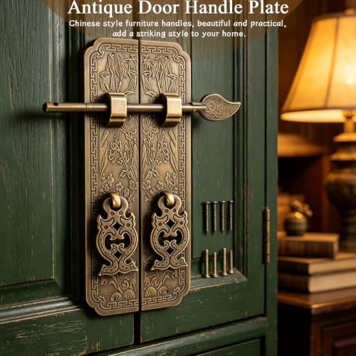6in Sliding Bolt Latch, Vintage Brass Door Latch Sliding Lock Hardware