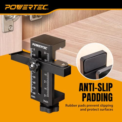 POWERTEC Cabinet Door Mounting Jig for Upper Wall Cabinets (72426) - style: Cabinet Door Mounting Jig