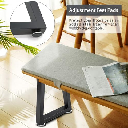 Taelakeni 16 Inch Metal Bench Legs, Heavy Duty Coffee Table Legs, Trapezoid - color: Trapezoid, size: 16 IN