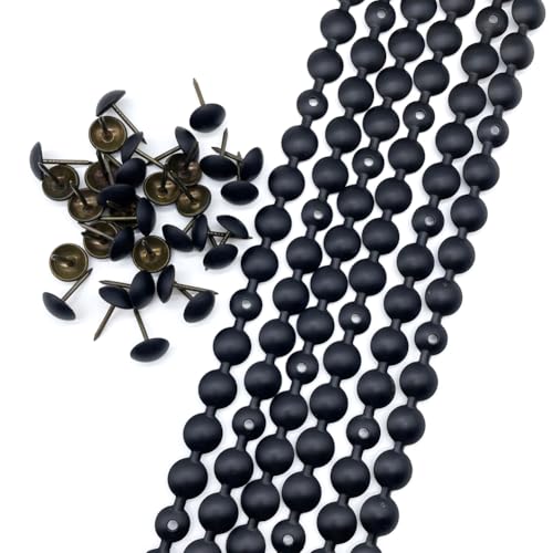 5Meters Upholstery Tacks Strips/Decorative Nail Strings (11mm Matte Black) - color: 11mm Matte Black