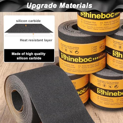 Sandpaper Roll 1500 Grit, Wet Dry Sand Paper 3-2/3" Wide 11 Yard - style: 1500 Grit