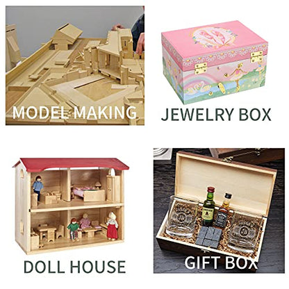 8Pcs 1" Brass Mini Butt Hinges Jewelry Box Cabinet