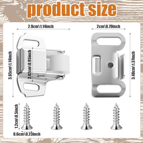 LEIFIDE 20 Pack Hardware Roller Wheel Cabinet Latches and Catches