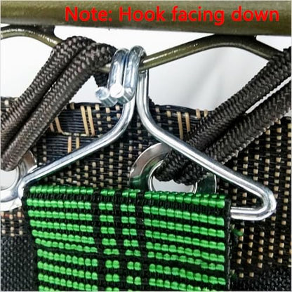 5pcs Chair Elastic Webbing, Outdoor Patio Chaise Repair Straps, Reinforcement Anti-Break Bands, Lawn Chair Webbing, for Recliner Fabric Width 16.9" About, Belt Wide 2.2", Green
