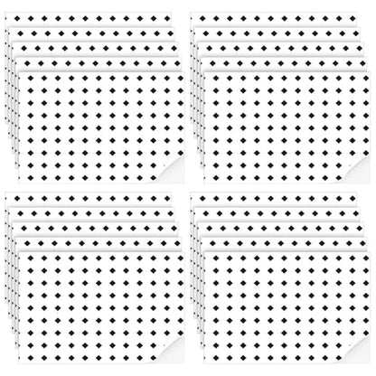 Flutesan 12 Pcs Miniature Dollhouse Wallpaper, Diamond Shape - style: Diamond Shape