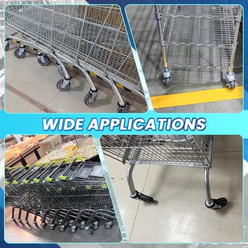 5 inch (12 cm) Shopping Cart Wheels Replacemen Grey