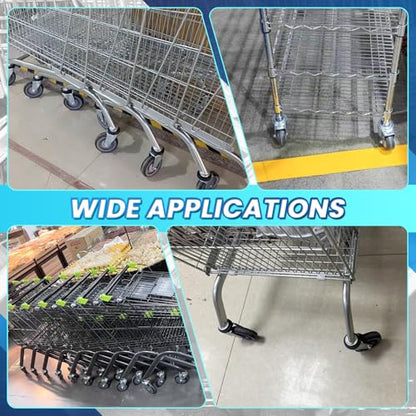 5 inch (12 cm) Shopping Cart Wheels Replacemen Grey