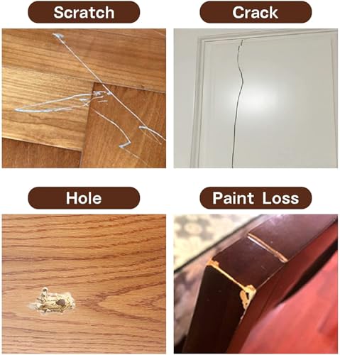 SEISSO Wood Furniture Repair Kit- 12 Colors, Wood Touch up Paint