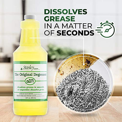 STANLEY HOME PRODUCTS Original Degreaser - Removes Stubborn Grease & Grime - Powerful Multipurpose Cleaning Solution for Home & Commercial Use (4 Pack) - size: 32 Fl Oz (Pack of 4)