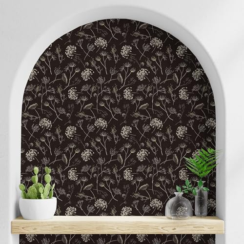 Main Street Peel and Stick Wallpaper Sheets, Queen Anne's Lace, 12-Pack - style: Queen Anne's Lace Design GCF