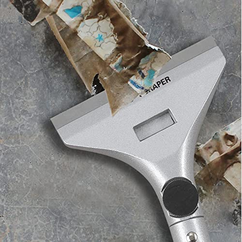 XW Razor Blade Paint Scraper Set, Heavy Duty Putty Knife with Quick Blade Change, Extra 20 PCS Blades Included, 2-Pack